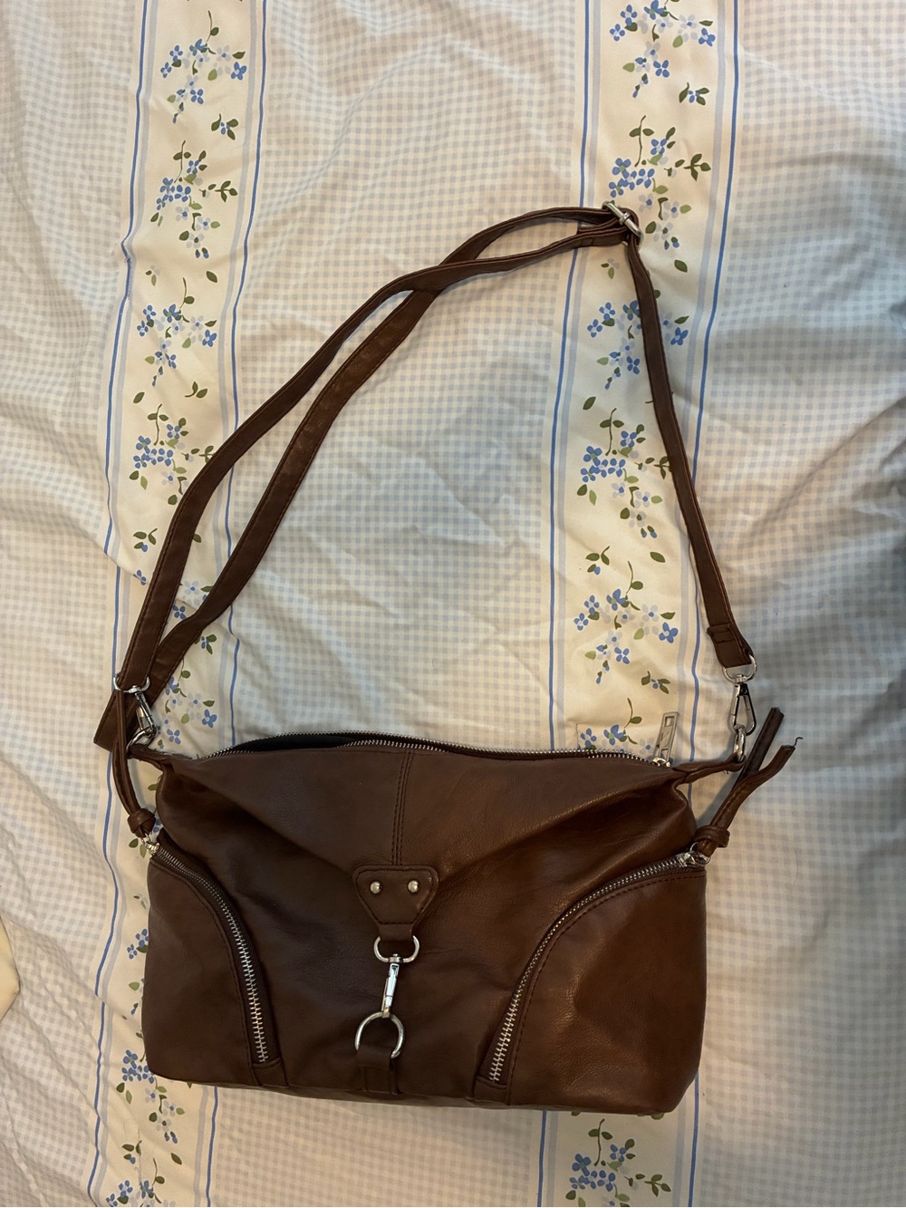 Brown Leather Crossbody Bag - Stylish Everyday Shoulder Bag